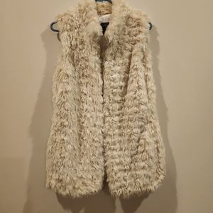 Live a Little Faux Fur Vest M